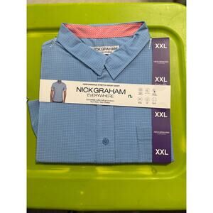 Performance Stretch Sport Button Down Shirt Men’s Size XXL